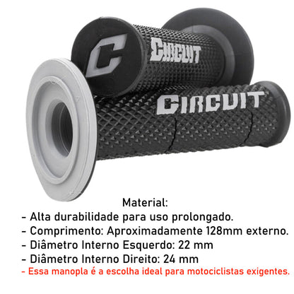 Manopla Circuit 5 V Par Punho Off Road Trilha Crf Tornado