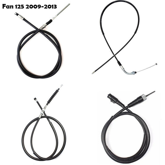 Conjunto Cabos Fan 125 2009 Ate 2013 Acelerador + Embreagem + Freio + Velocimetro