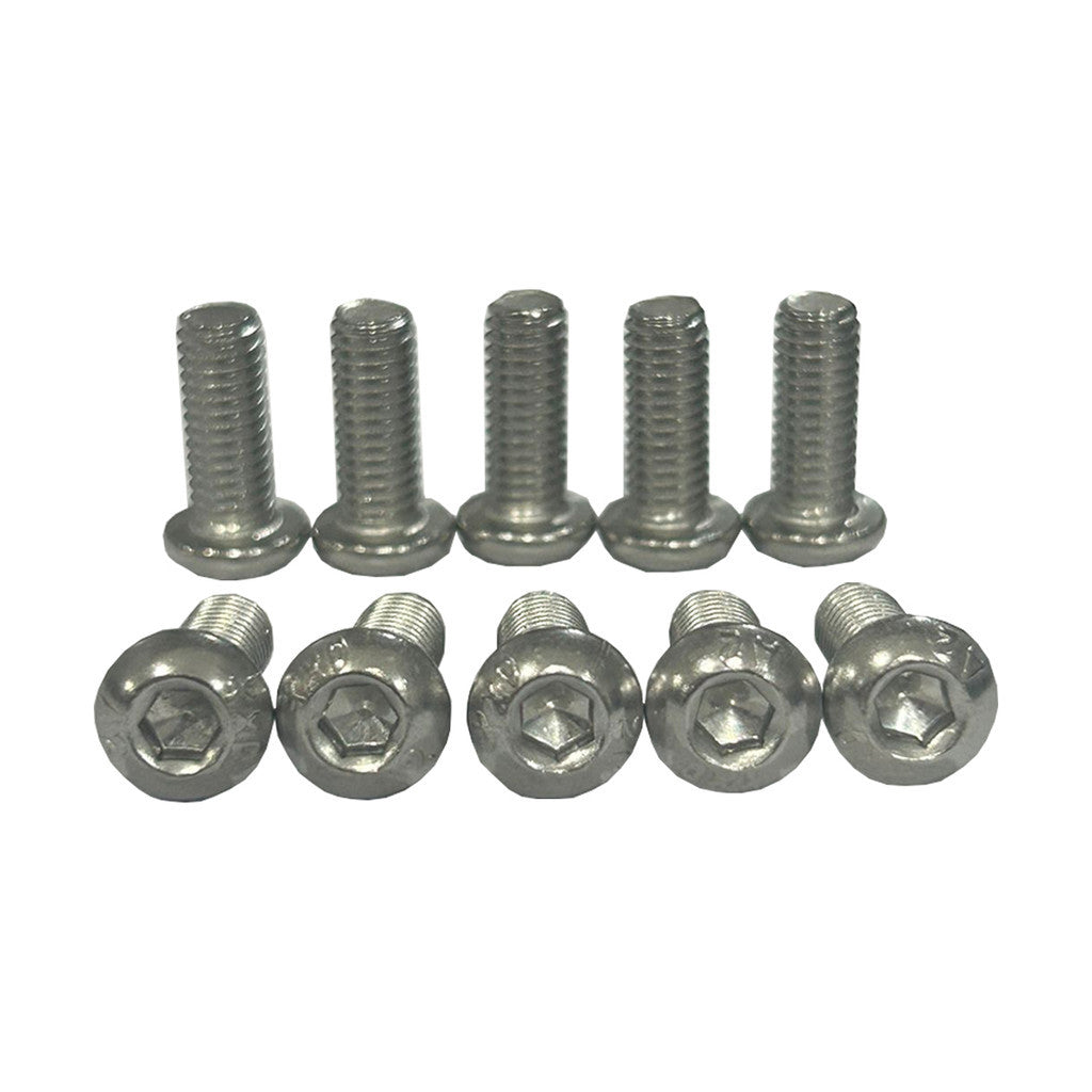 Kit Parafuso Allen 6mm x 16 Inox p/ Moto Honda Yamaha Carenagem Motor Suporte