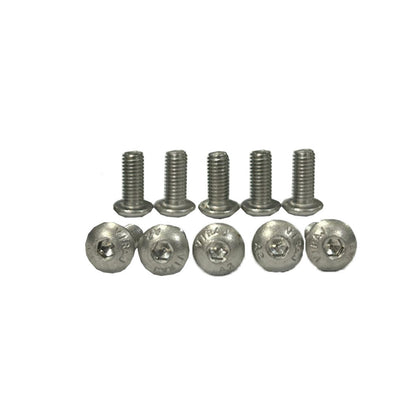 Kit Parafusos Allen 5mm x 12mm Inox para Carenagem de Moto Honda Bmw Yamaha Kawasaki