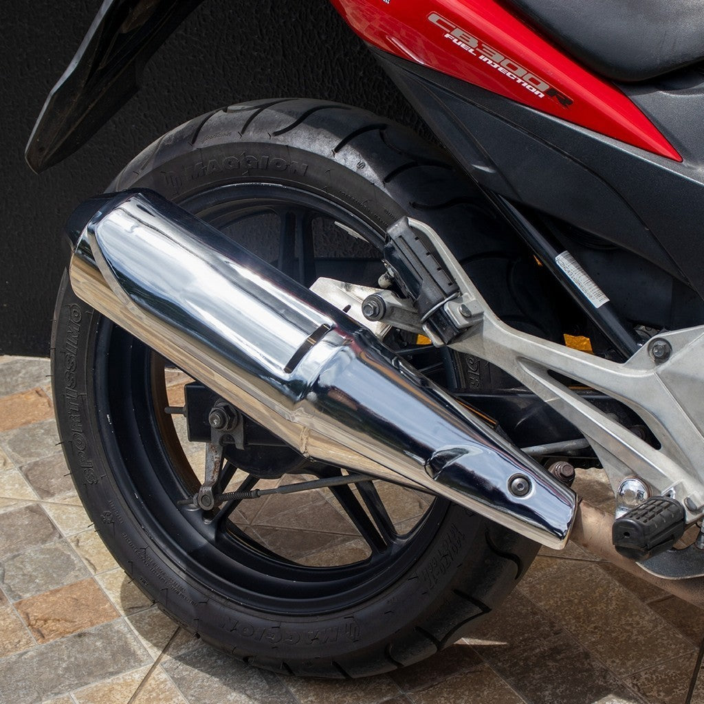 Protetor Escapamento Cb 300 2009 A 2015 Cromado