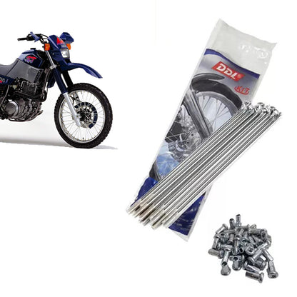 Jogo Raios Dianteiro DDL 4mm Cromado Xt 600 Freio a Disco 4MM