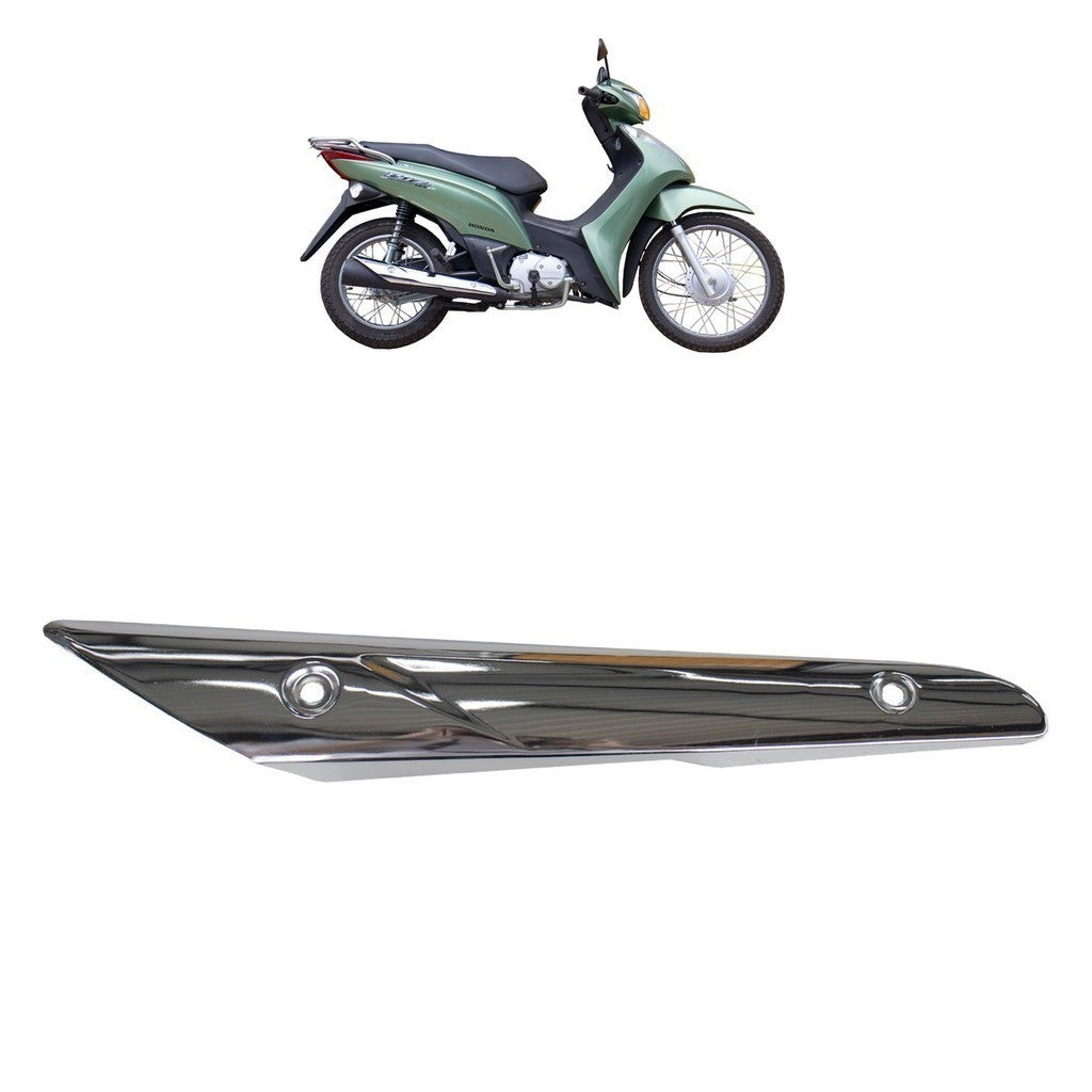 Protetor Escapamento Cromado Biz 125 KS ES 2006 2007 2008