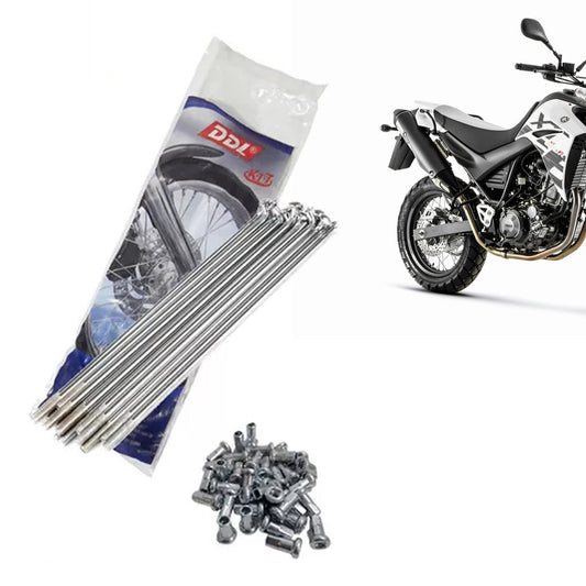 Jogo Raios Traseiro DDL 4mm Cromado Xt 660 Freio a Disco 4MM