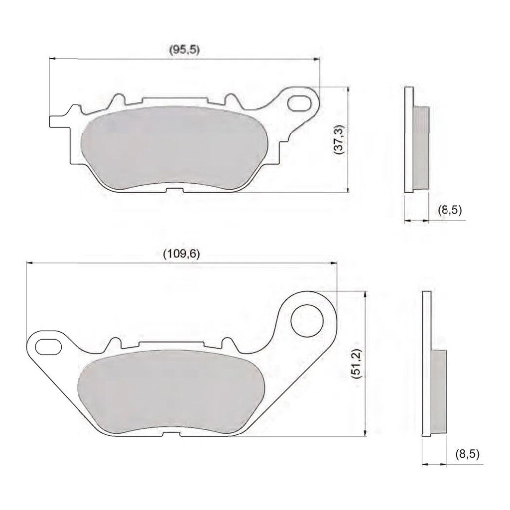 Pastilha Freio Diafrag Crypton 115 Ybr Factor 125 Fazer 150 DFP-20840