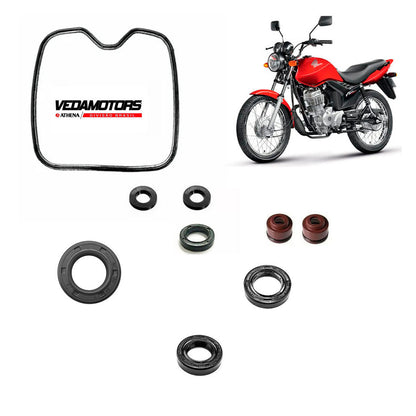 Eixo + Jogo Juntas + Retentores Completo Motor Fan 125 2009 Ate 2018 Vedamotors