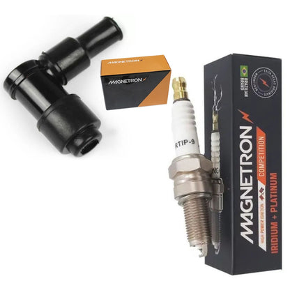 Vela Iridium Ignição + Cachimbo Titan 125 1977 Até 2008 Fan 125 Cg Ml Today Titan 125 Nxr Cbx Xr Xlx Magnetron