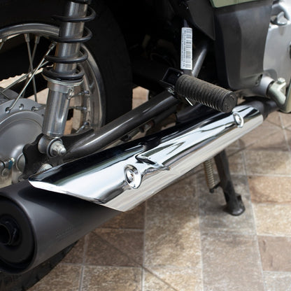 Protetor Escapamento Cromado Biz 125 KS ES 2006 2007 2008
