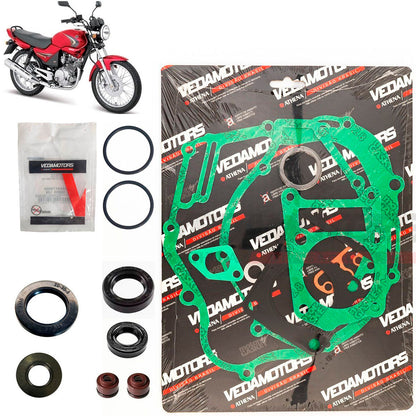 Jogo Juntas + Retentores Completo Motor Ybr 125 2000 Ate 2007 Vedamotors