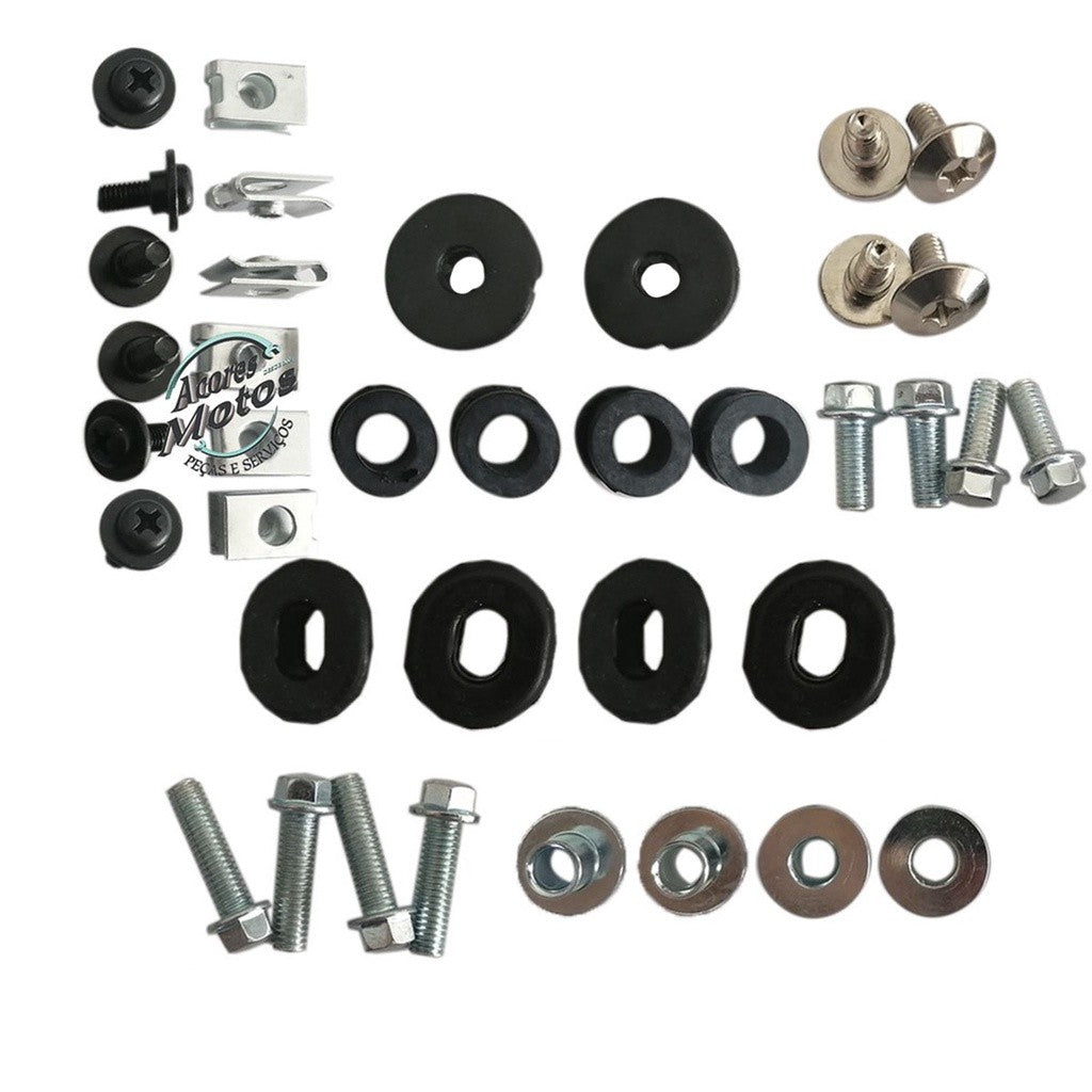 Parafusos Carenagem C/ Suporte Paralama + Coxins Cb 300 2009 Ate 2015