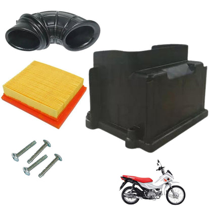 Tampa Filtro Ar + Filtro Ar + Condutor Pop 110i 2016 Até 2025 Com Parafusos