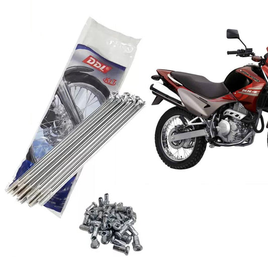 Jogo Raios Traseiro Falcon 400 DDL 4mm Cromado