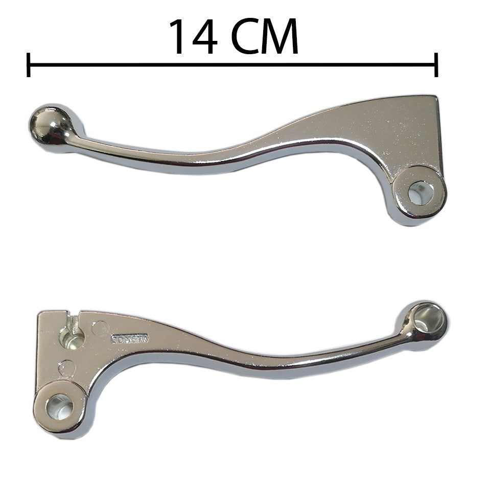 Manete Par Mini Cromado Titan 125 Titan 150 Fan 125 Freio Tambor Dois Dedo Cometa
