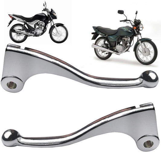 Manete Par Mini Cromado Titan 125 Titan 150 Fan 125 Freio Tambor Dois Dedo Cometa