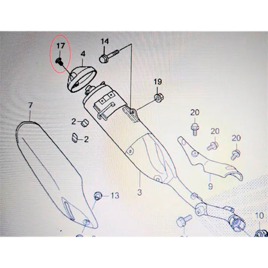 3 Parafusos Allen Inox Boca Escapamento Xre 300 2009 ate 2023