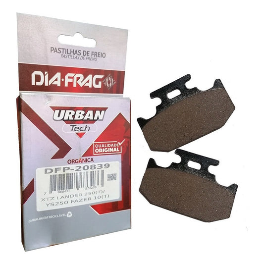 Pastilha Freio Traseiro Lander 250 Tenere 250 Dfp-20839