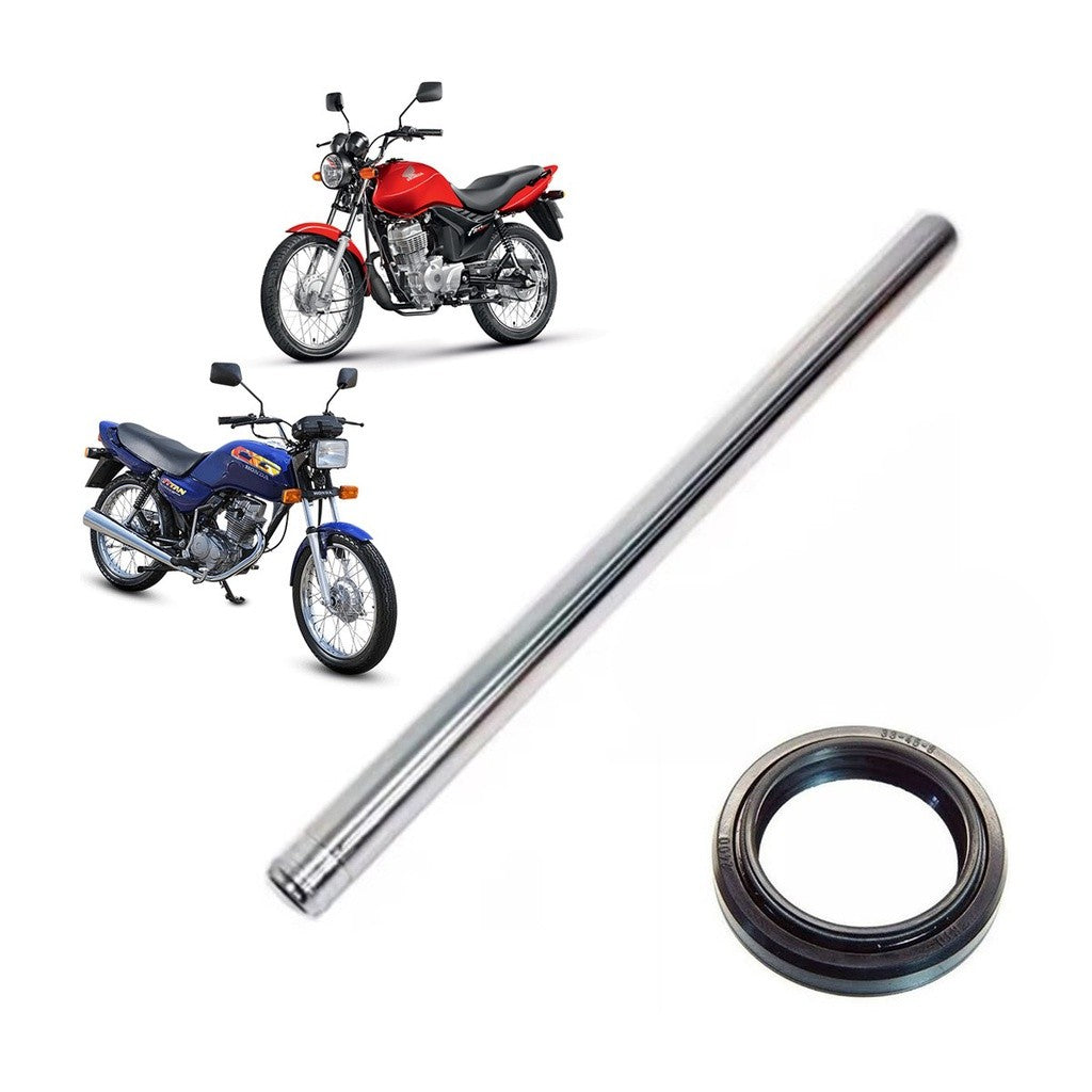 Tubo Cilindro Interno Bengala Titan 125 1983 Até 2004 Fan 125 2005 Até 2008 + Retentor Bengala