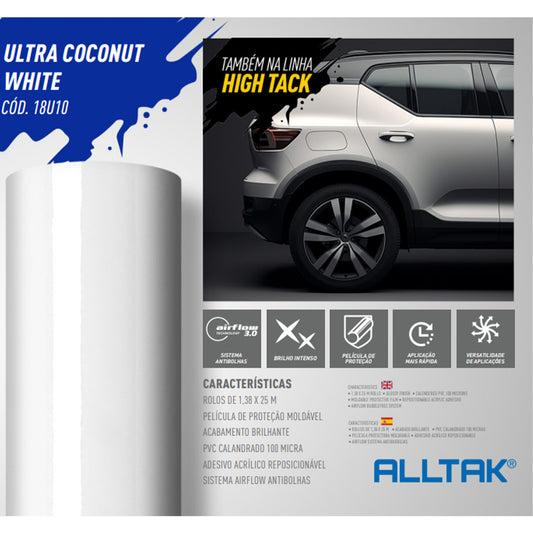 Adesivo Envelopamento Automotivo Ultra Branco Brilhante