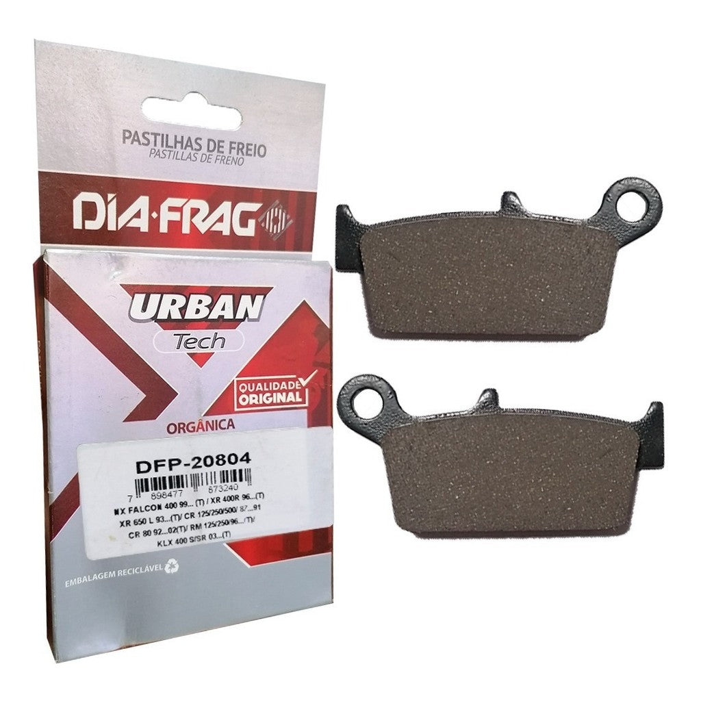 Pastilha Freio Traseiro Falcon 400 Xre 300 Sem Abs Diafrag