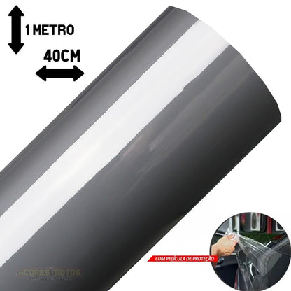 Adesivo Envelopamento Automotivo Ultra Cinza Tempestade Storm Gray