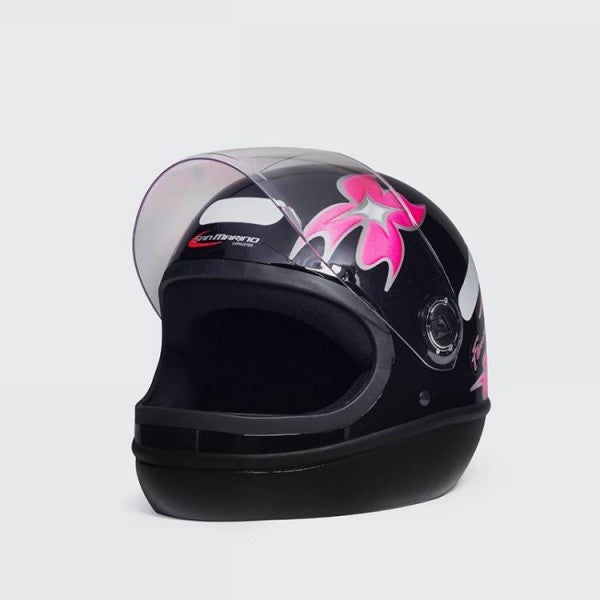 Capacete Moto Integral San Marino Fórmula 1 R Femme Fechado Motociclista