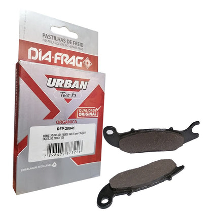 Pastilha Freio Dianteira + Lona Patins Traseiro Cg Titan Cargo Fan 125 150 160 Mix Esd Ex Sem Comb Brake 2009 Ate 2018