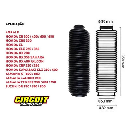 Sanfona Bengala 32 Dentes Xre 300 Nx 400 Falcon 400 Crf 250 XT 600 Tenere 250 XR 400 600 650 DR 350 Circuit