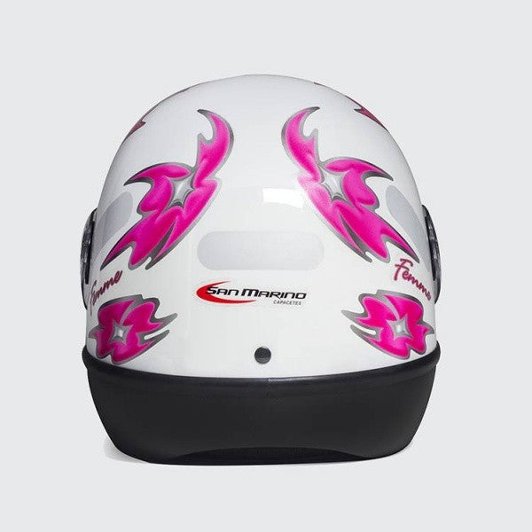 Capacete Moto Integral San Marino Fórmula 1 R Femme Fechado Motociclista