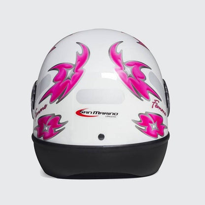 Capacete Moto Integral San Marino Fórmula 1 R Femme Fechado Motociclista