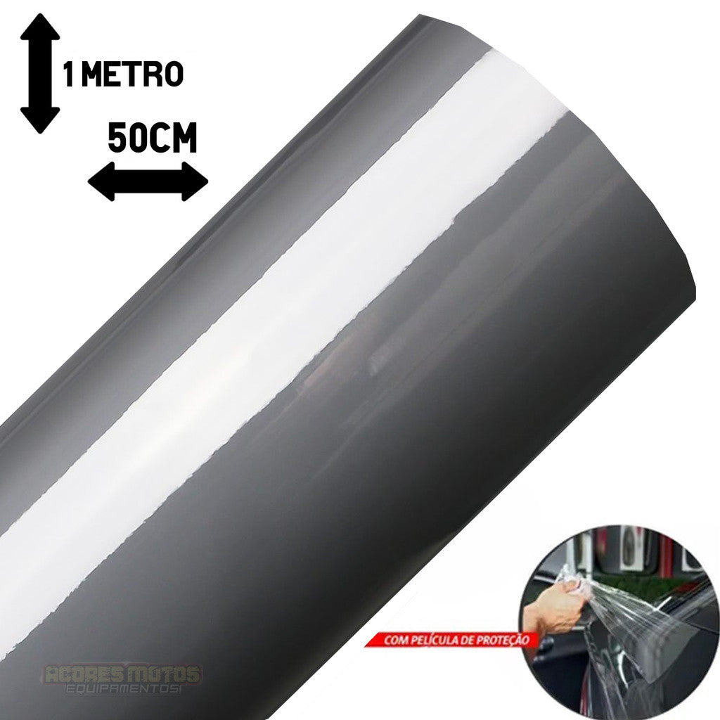 Adesivo Envelopamento Automotivo Ultra Cinza Tempestade Storm Gray
