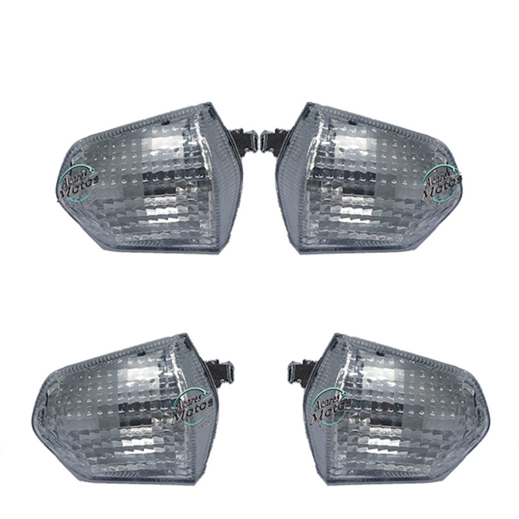 Kit 4 Lentes Pisca Seta Honda Pop 110i Fumê Cristal 2014 Ate 2025