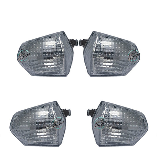 Kit 4 Lentes Pisca Seta Honda Pop 110i Fumê Cristal 2014 Ate 2025