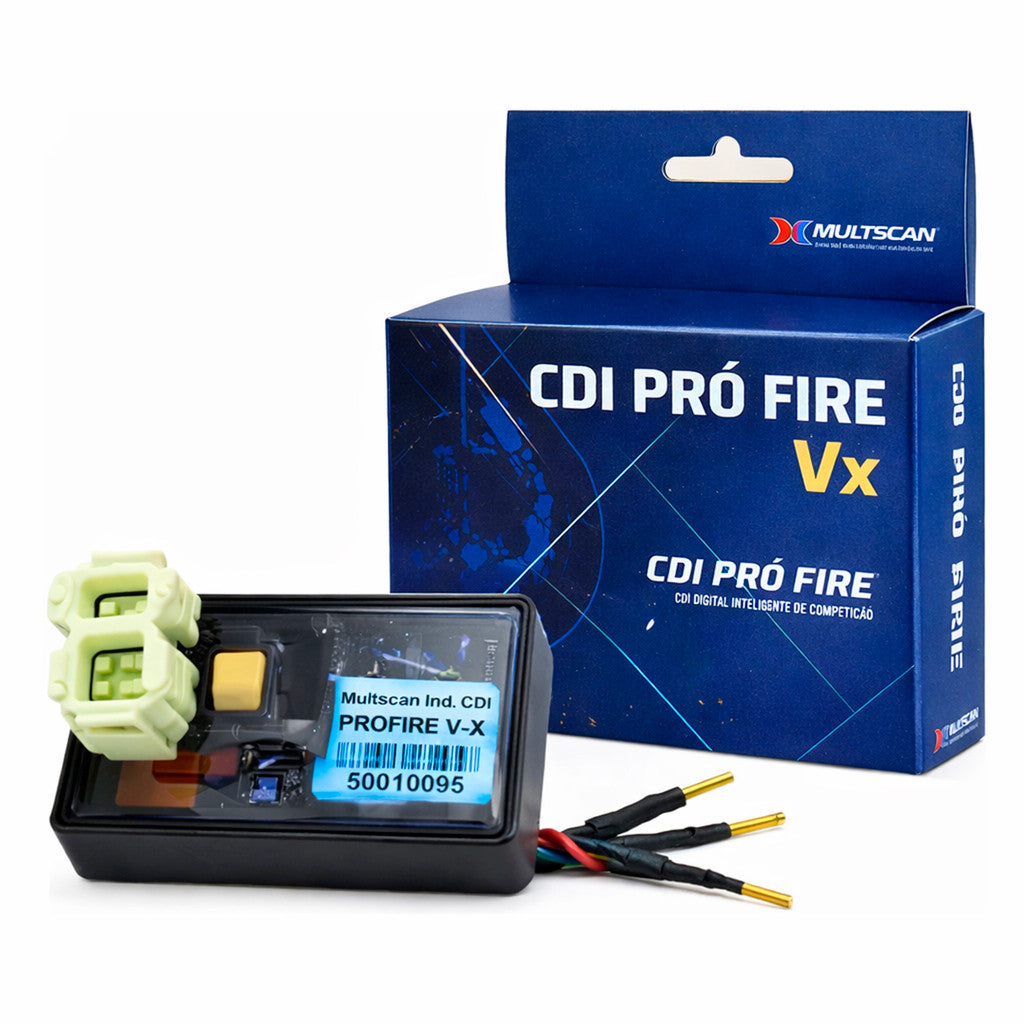 Cdi Competição Multscan Pro Fire X Universal Carburada 9 Corte Bluetooth Integrado