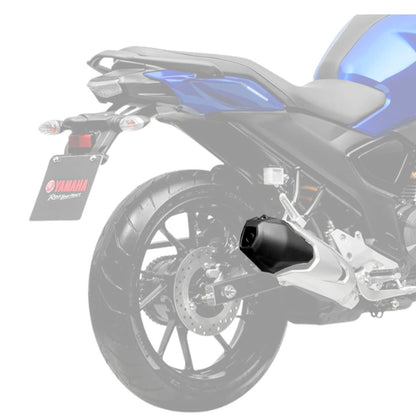 Protetor De Escapamento Fz15 Abs 2023 A 2025 Ponteira Preta