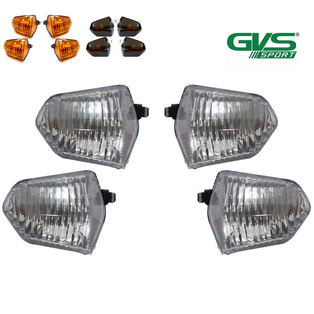 Kit 4 Lentes Pisca Seta Honda Pop 110i Fumê Cristal 2014 Ate 2025