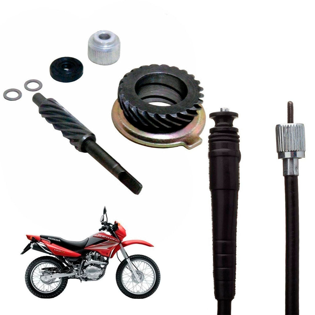 Cabo Velocimetro + Engrenagem Velocimetro Bros 125 Bros 150 2003 Ate 2015 KS ES
