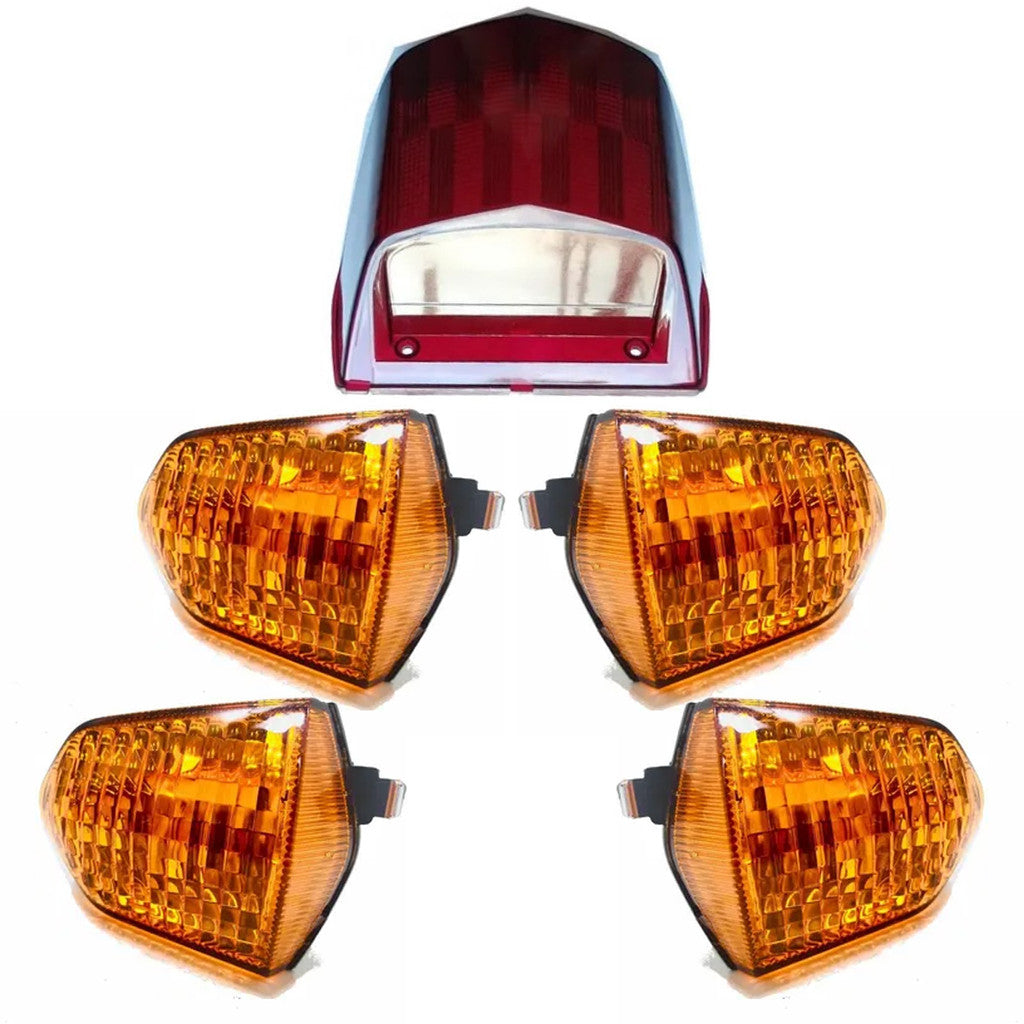Lente Pisca Seta Honda Pop 110i Kit Com 4 + Lente Lanterna