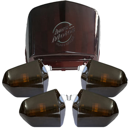 Lente Pisca Seta Honda Pop 110i Kit Com 4 + Lente Lanterna