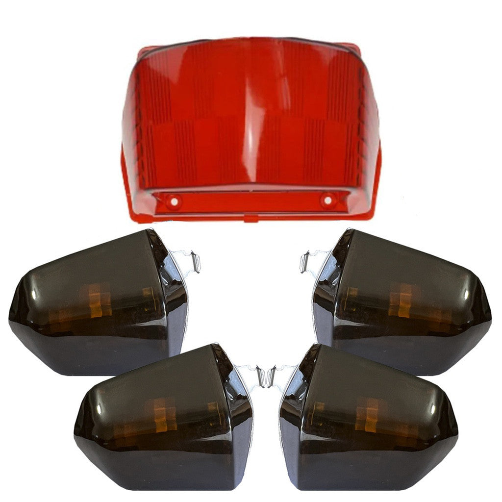 Lente Pisca Seta Honda Pop 110i Kit Com 4 + Lente Lanterna