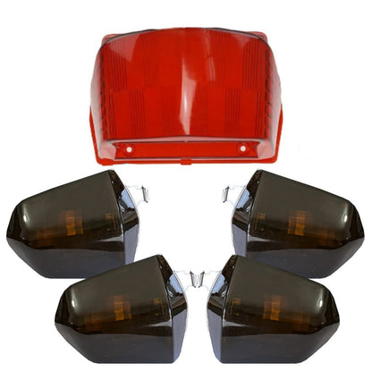 Lente Pisca Seta Honda Pop 110i Kit Com 4 + Lente Lanterna