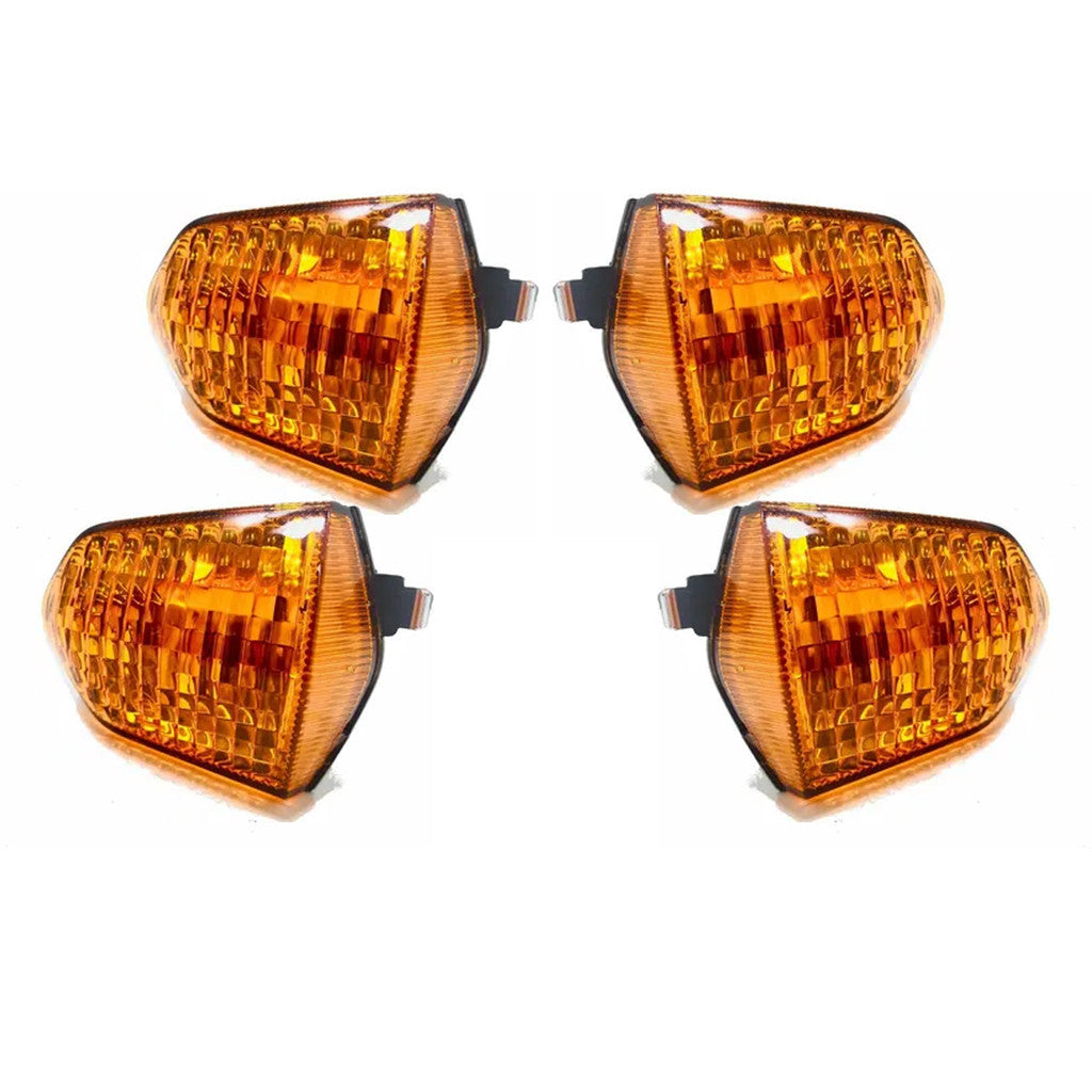 Kit 4 Lentes Pisca Seta Honda Pop 110i Fumê Cristal 2014 Ate 2025