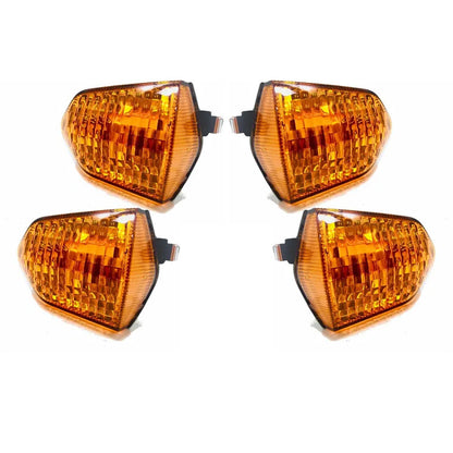 Kit 4 Lentes Pisca Seta Honda Pop 110i Fumê Cristal 2014 Ate 2025